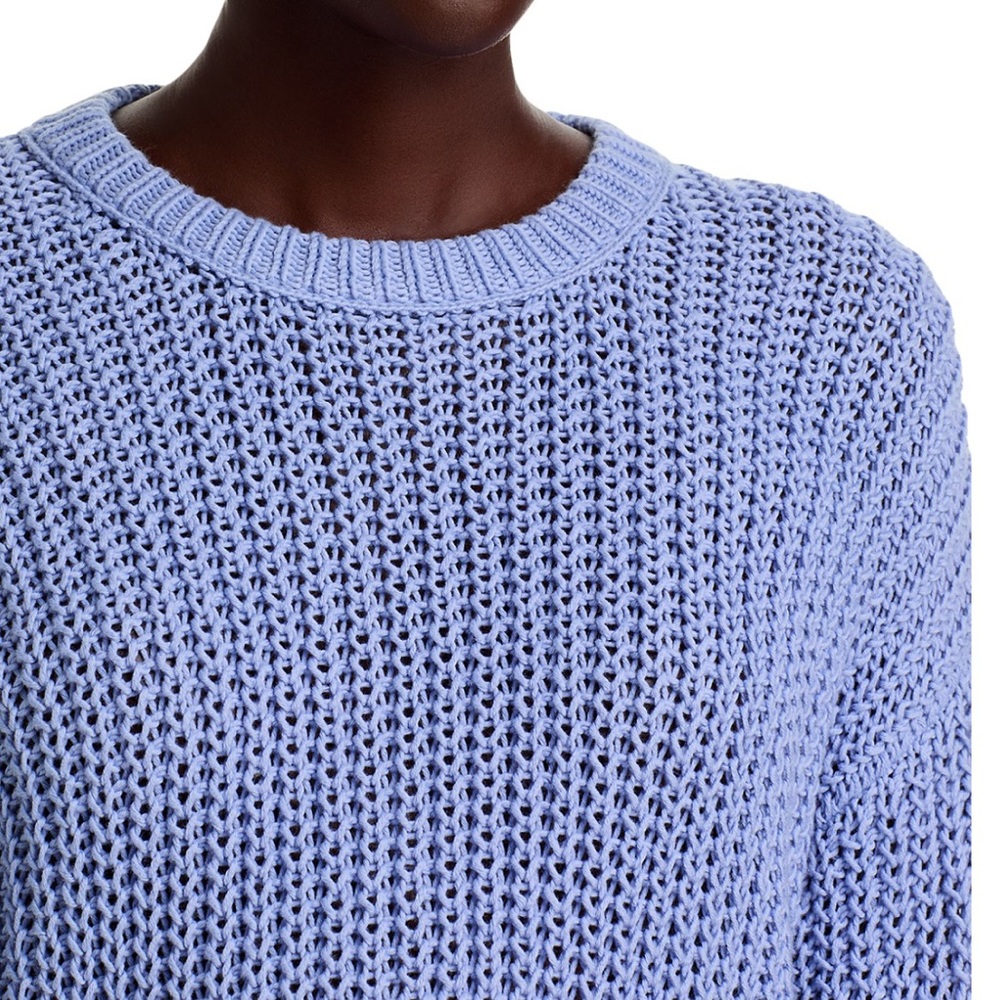 Eileen Fisher NWT open knit crew neck sweater made of organic cotton